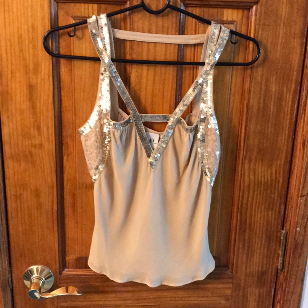 Armani Exchange Sequin Dress Top